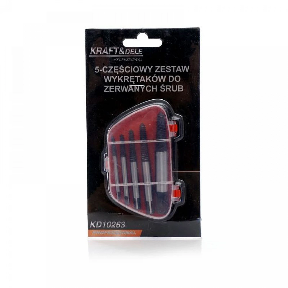 Σετ Εξολκέων Χαλασμένων Βιδών 5 τμχ Kraft&Dele KD-10263 Σετ Εξολκέων Χαλασμένων Βιδών 5 τμχ Kraft&Dele KD-10263