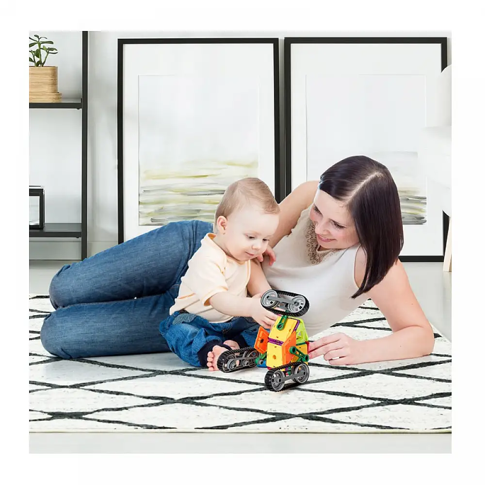 Παιδικό Μαγνητικό Σετ Κατασκευής Οχημάτων 51 τμχ Costway TY580397