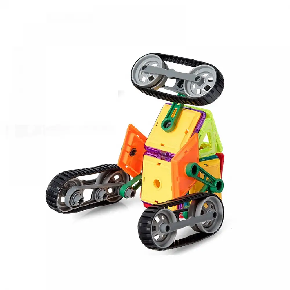 Παιδικό Μαγνητικό Σετ Κατασκευής Οχημάτων 51 τμχ Costway TY580397