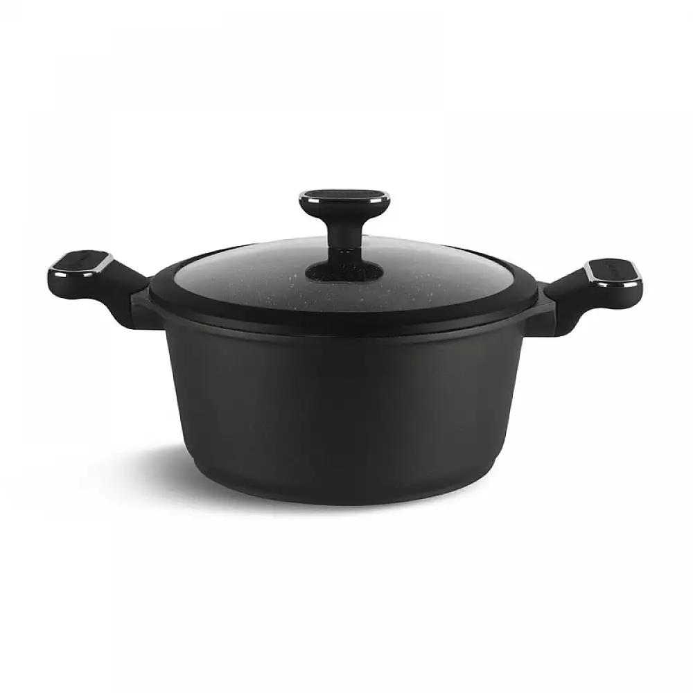 Σετ Μαγειρικών Σκευών με Αντικολλητική Κεραμική Μαρμάρινη Επίστρωση και Γυάλινα Καπάκια 10 τμχ Edenberg EB-5631