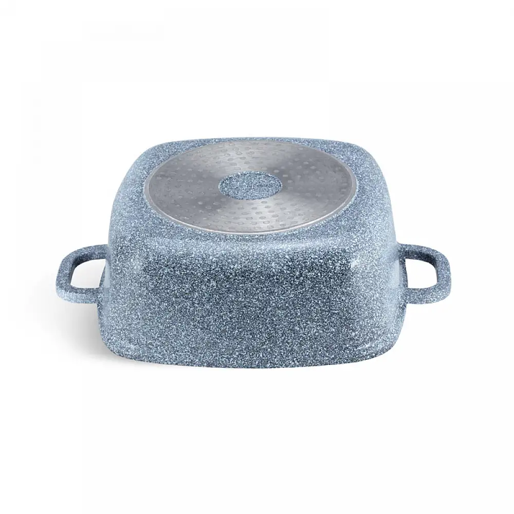 Αντικολλητική Τετράγωνη Κατσαρόλα 28 cm με Κεραμική-Γρανίτη Επίστρωση και Γυάλινο Καπάκι 6.5 Lt Edenberg EB-8003