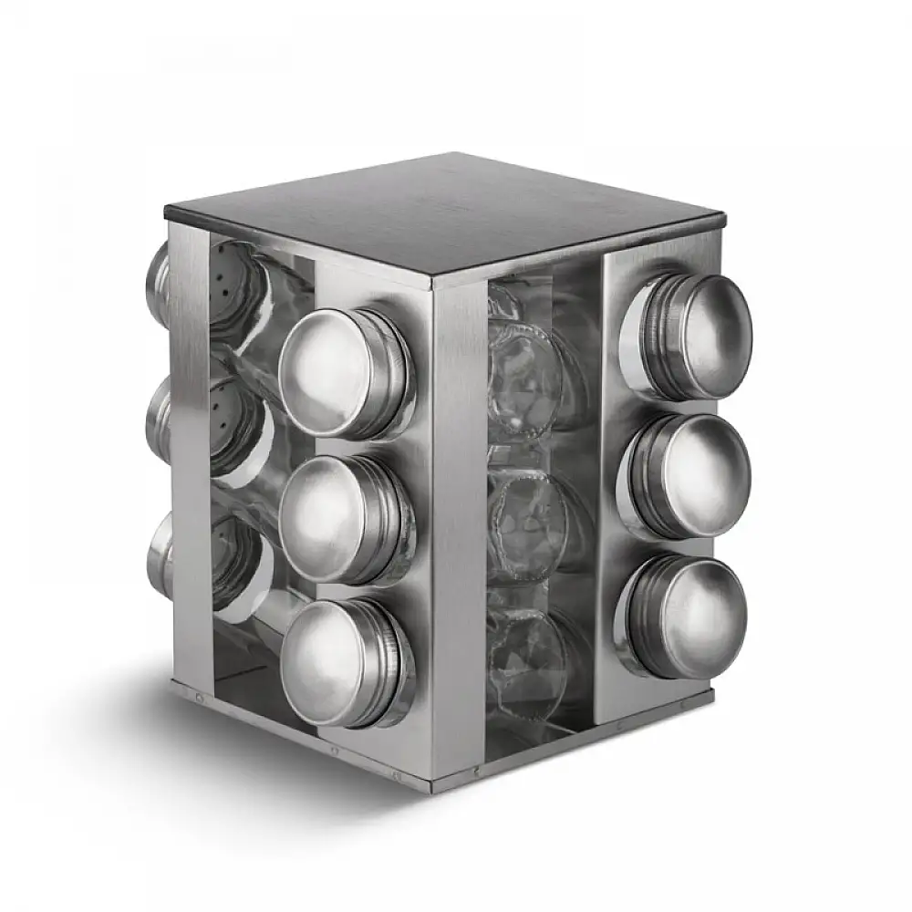 Σετ Δοχεία Μπαχαρικών με Περιστρεφόμενη Βάση 13 τμχ Edenberg EB-4026