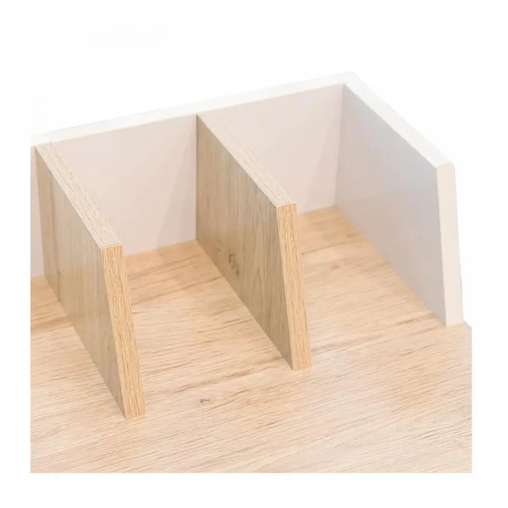 Μεταλλικό Γραφείο με Ξύλινη Επιφάνεια 90 x 50 x 84 cm Χρώματος Λευκό Home Deco Factory HD6423