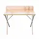 Μεταλλικό Γραφείο με Ξύλινη Επιφάνεια 90 x 50 x 84 cm Χρώματος Λευκό Home Deco Factory HD6423
