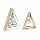 Σετ Ξύλινα Τρίγωνα Διακοσμητικά 44 x 38 x 11 cm 2 τμχ Home Deco Factory HD4556