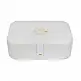 Ορθογώνια Κοσμηματοθήκη - Μπιζουτιέρα 22 x 15 x 7 cm Χρώματος Λευκό Home Deco Factory HD2306 HD2306-White