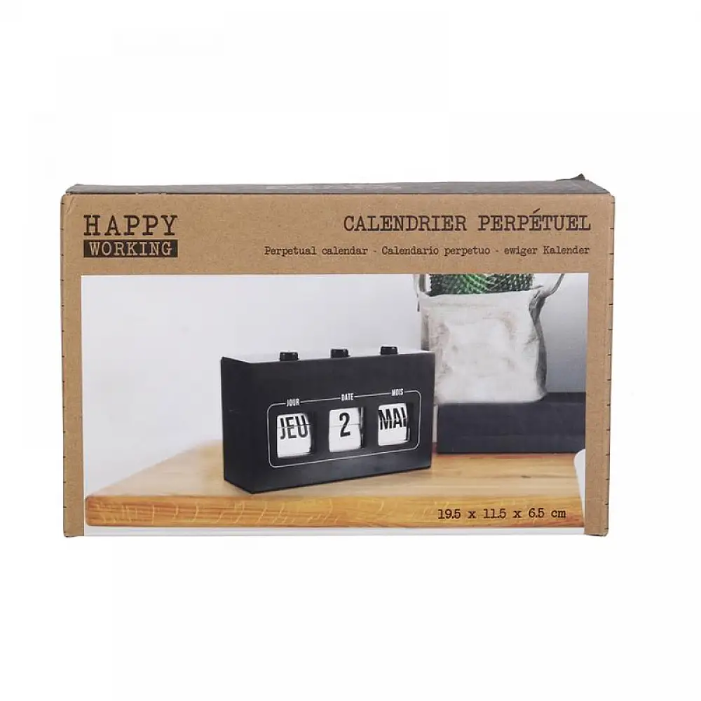 Επιτραπέζιο Ημερολόγιο Flip 19.5 x 11.5 x 6.5 cm The Concept Factory MO1312