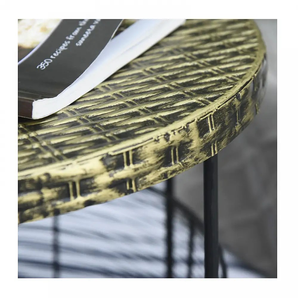 Σετ Βοηθητικά Μεταλλικά Τραπέζια 46 x 35.5 cm 2 τμχ Outsunny 84B-490