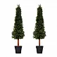 Σετ Τεχνητά Φυτά Πεύκα 150 cm 2 τμχ Outsunny 844-361