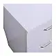 Ξύλινο Γραφείο με 3 Συρτάρια και 3 Ράφια 120 x 49 x 72 cm Χρώματος Λευκό HOMCOM 836-068WT