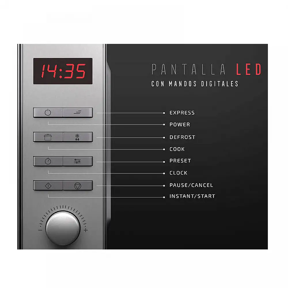 Φούρνος Μικροκυμάτων 20 Lt 700 W Cecotec ProClean 5010 Inox CEC-01534