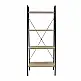 Μεταλλική Βιβλιοθήκη με 4 Ράφια 60 x 32.5 x 148 cm Home Deco Factory HD6429
