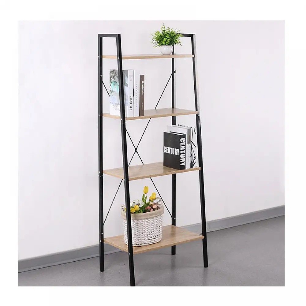 Μεταλλική Βιβλιοθήκη με 4 Ράφια 60 x 32.5 x 148 cm Home Deco Factory HD6429