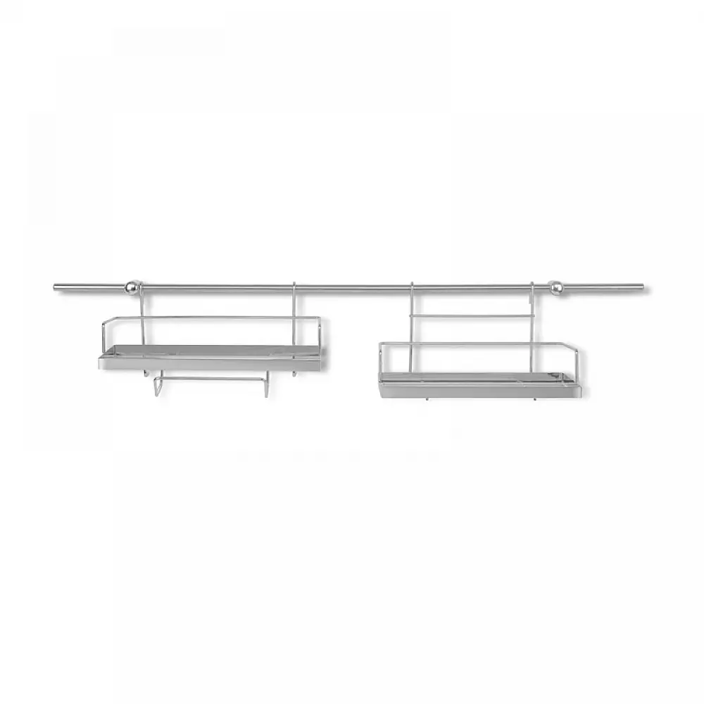 Σετ Μεταλλικά Ράφια Κουζίνας Χρώματος Ασημί 16 τμχ Edenberg EB-8515