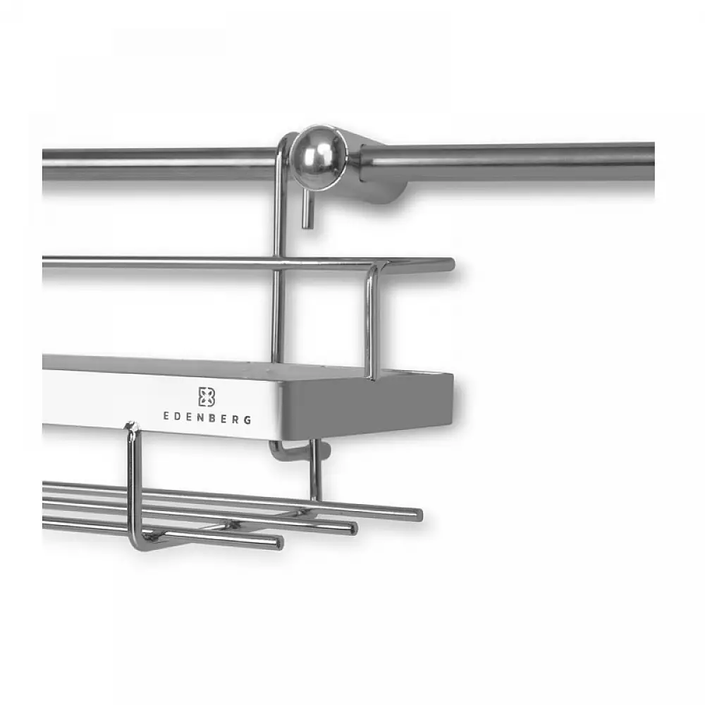 Σετ Μεταλλικά Ράφια Κουζίνας Χρώματος Ασημί 16 τμχ Edenberg EB-8515
