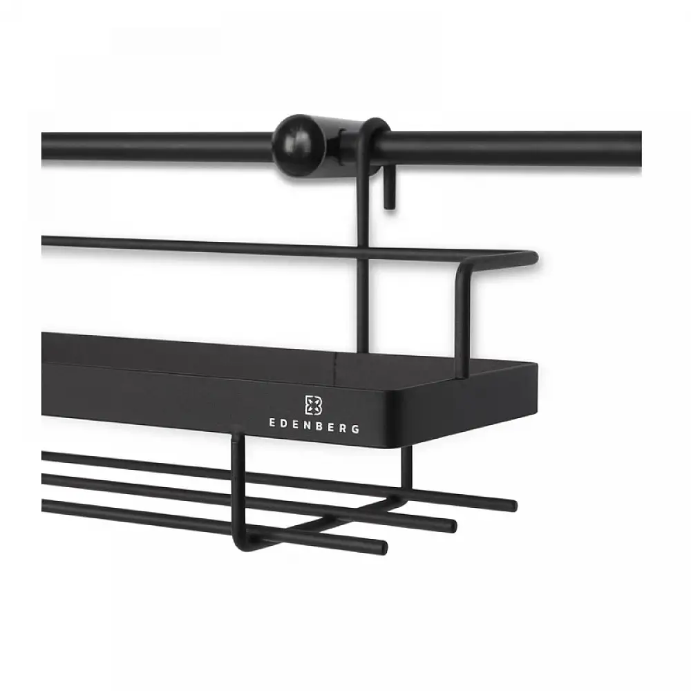Σετ Μεταλλικά Ράφια Κουζίνας Χρώματος Μαύρο 16 τμχ Edenberg EB-8516