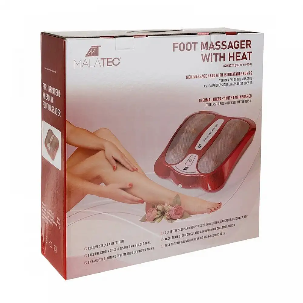 Θερμαινόμενη Συσκευή Μασάζ Ποδιών Shiatsu 32 W Malatec 16725