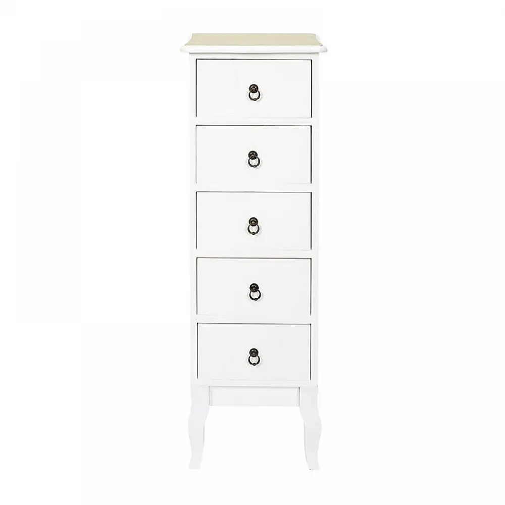 Ξύλινη Συρταριέρα με 5 Συρτάρια 34 x 30 x 100 cm Home Deco Factory HD68221