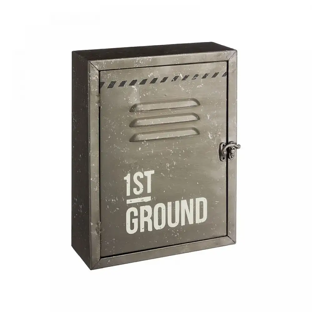 Μεταλλική Κλειδοθήκη Τοίχου 6 Θέσεων 23.5 x 9 x 30 cm Χρώματος Γκρι Atmosphera 141187-Grey