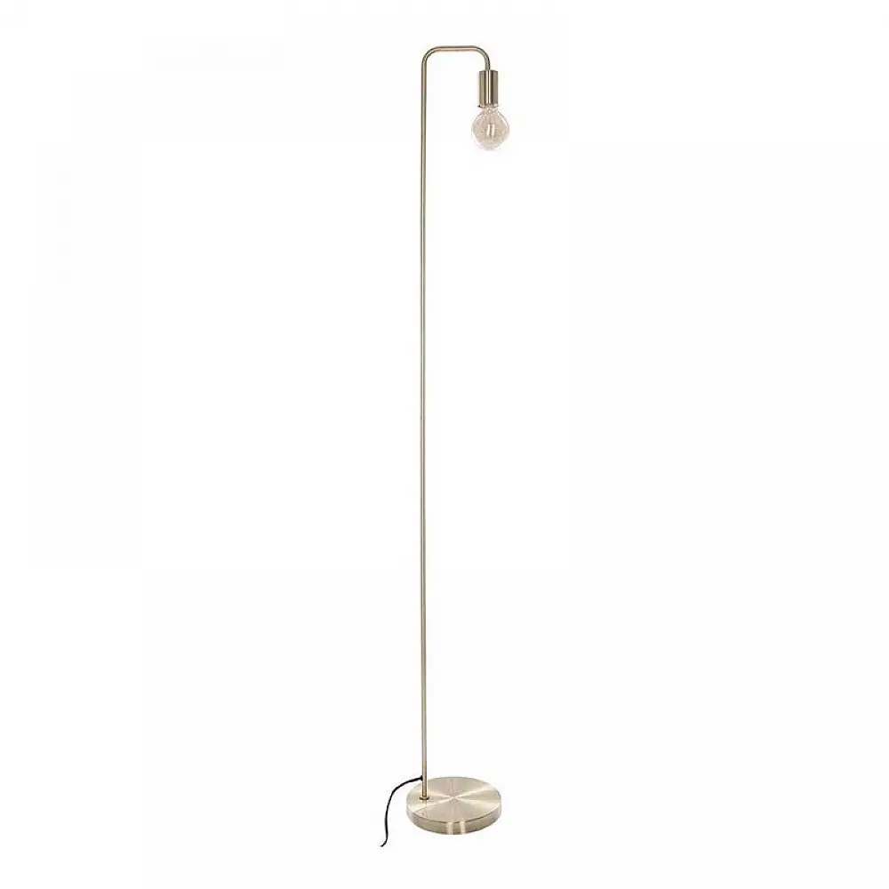 Επιδαπέδιο Μεταλλικό Φωτιστικό E27 40 W 20 x 150 cm Χρώματος Χρυσό Atmosphera 155381A