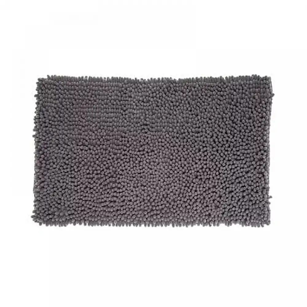 Χαλάκι Μπάνιου 80 x 50 x 3.2 cm Χρώματος Σκούρο Γκρι 5Five Simply Smart 160822H