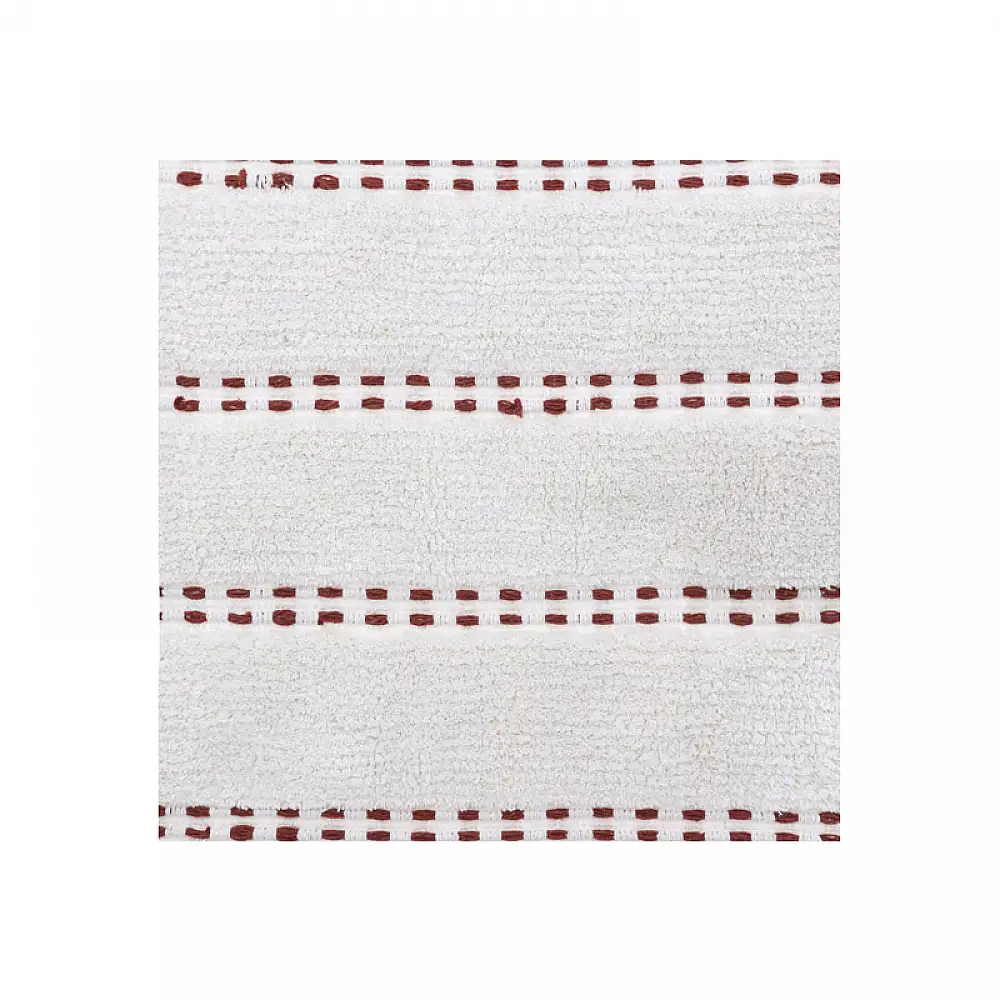 Βαμβακερό Χαλάκι Μπάνιου με Pompom 75 x 50 x 1 cm Χρώματος Κεραμιδί 5Five Simply Smart 174631E