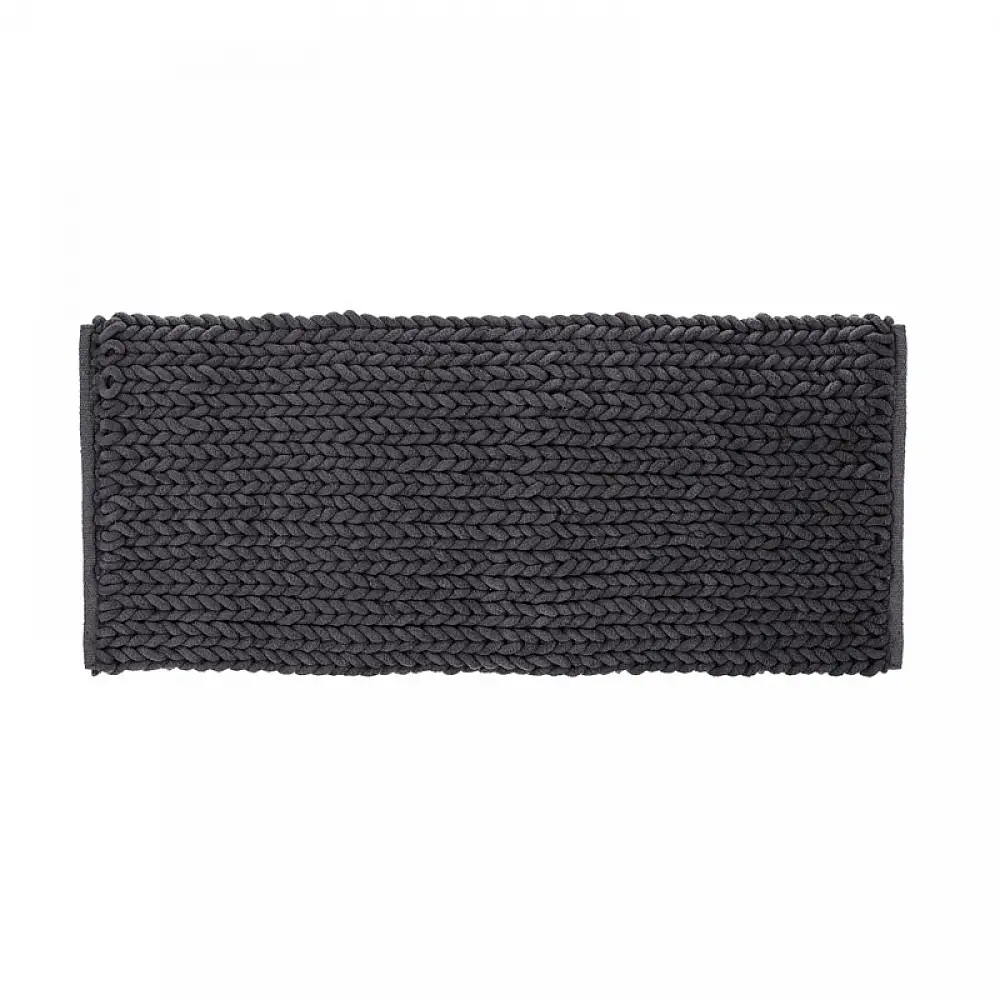 Χαλάκι Μπάνιου 120 x 50 x 2 cm Χρώματος Σκούρο Γκρι 5Five Simply Smart 174727C