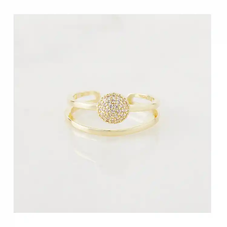 Δαχτυλίδι Alevine Jewellery Cloe με Πέτρες Ζιργκόν Χρώματος Χρυσό 8720604880069