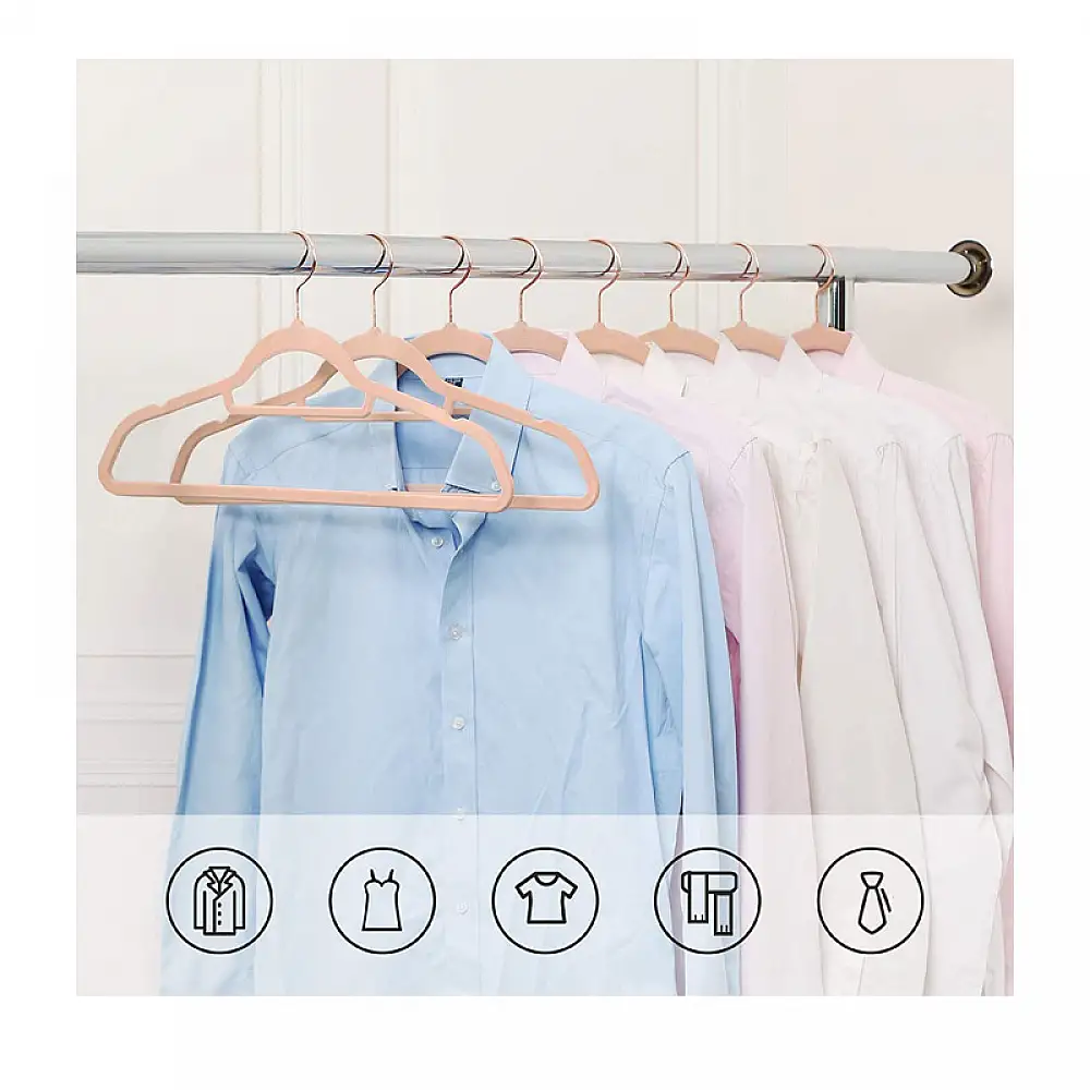 Σετ Βελούδινες Κρεμάστρες Ρούχων 50 τμχ Songmics CRF21PK50