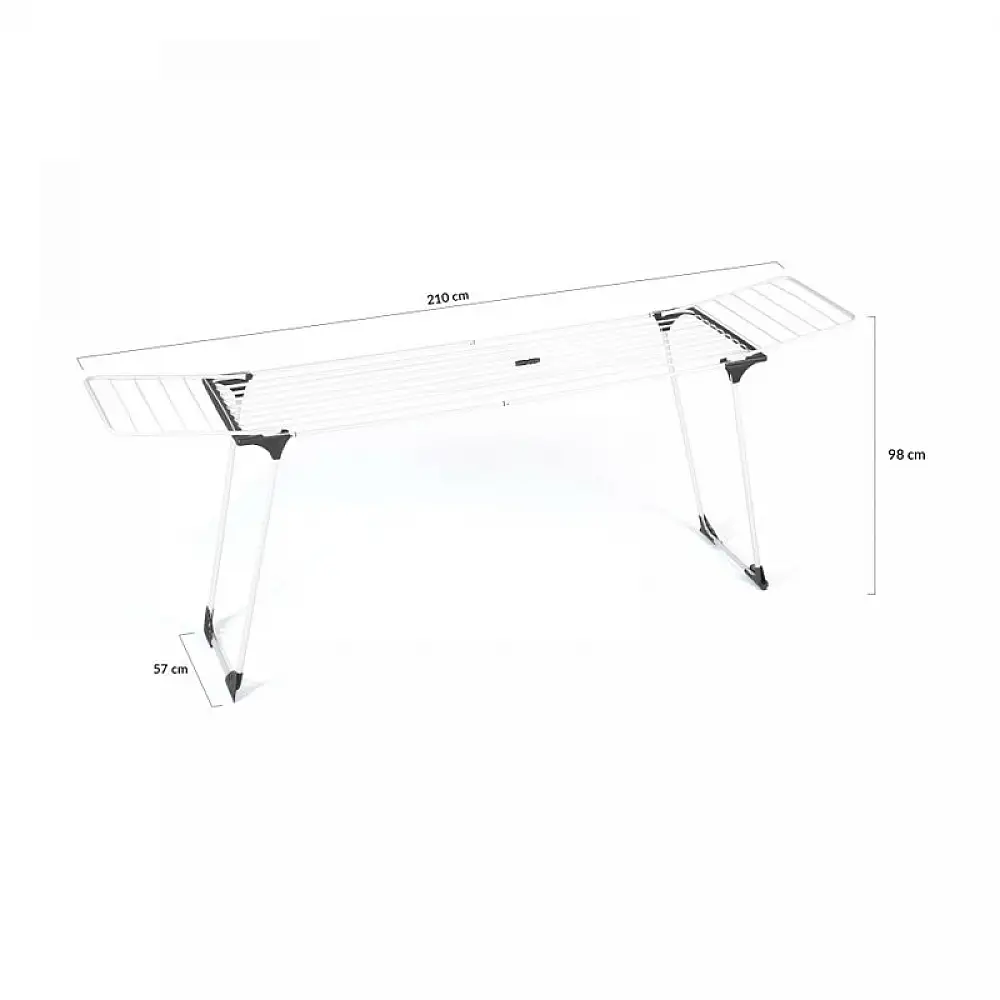 Πτυσσόμενη Απλώστρα 110-210 x 57 x 98 cm Idomya 30120101