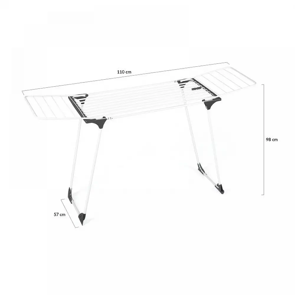 Πτυσσόμενη Απλώστρα 110-210 x 57 x 98 cm Idomya 30120101