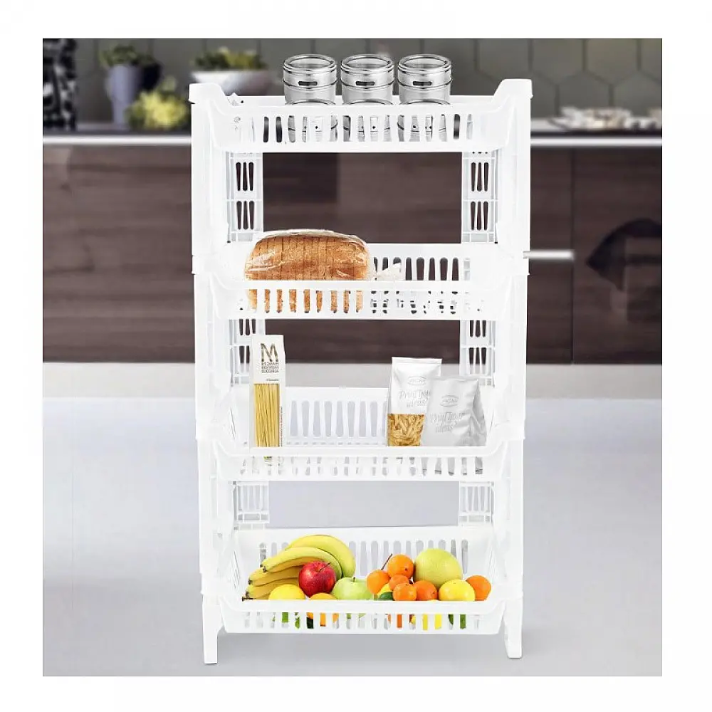 Πλαστική Ραφιέρα με 4 Ράφια 42 x 35 x 75 cm MWS18441 Πλαστική Ραφιέρα με 4 Ράφια 42 x 35 x 75 cm MWS18441