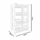 Πλαστική Ραφιέρα με 4 Ράφια 42 x 35 x 75 cm MWS18441 Πλαστική Ραφιέρα με 4 Ράφια 42 x 35 x 75 cm MWS18441