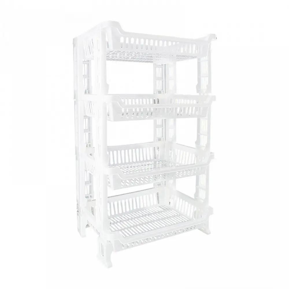 Πλαστική Ραφιέρα με 4 Ράφια 42 x 35 x 75 cm MWS18441