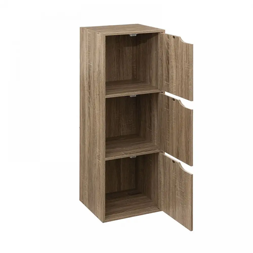 Ξύλινη Εταζέρα με 3 Ντουλάπια 34.5 x 32 x 100.5 cm 5Five Simply Smart 181271