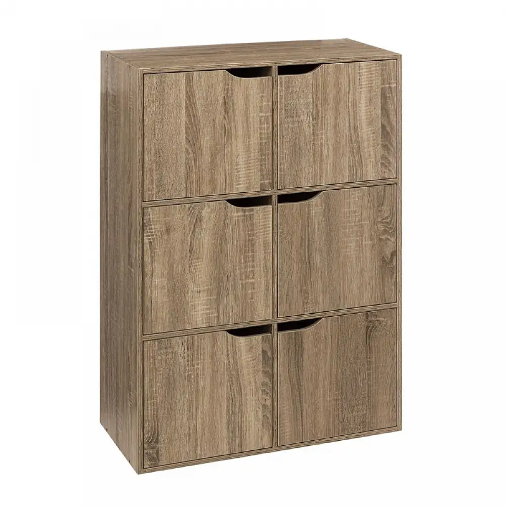 Ξύλινη Εταζέρα με 6 Ντουλάπια 67.5 x 32 x 100.5 cm 5Five Simply Smart 181273