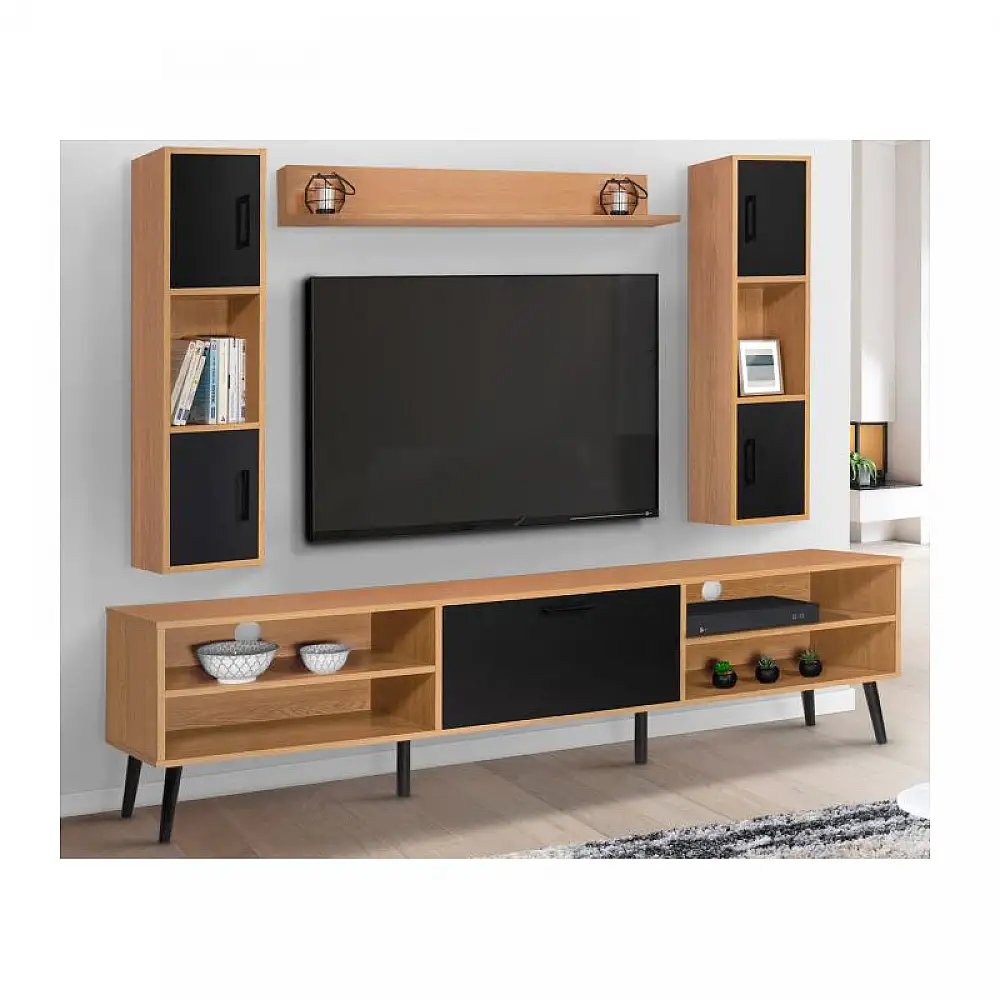 Σύνθεση Σαλονιού 180 x 34.5 x 49.5 cm Bristol Idomya 30088580+30088581