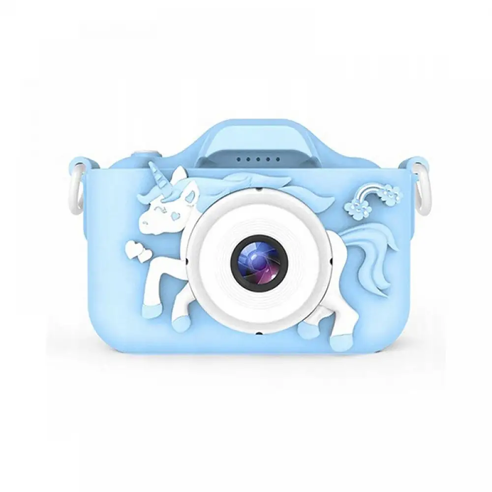 Παιδική Ψηφιακή Φωτογραφική Μηχανή Μονόκερος 20MP X5 Χρώματος Μπλε SPM 5908222224738