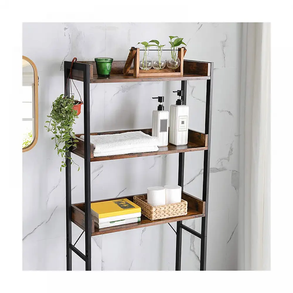 Μεταλλική Εταζέρα Μπάνιου με 3 Ράφια 63 x 25 x 165 cm VASAGLE BTS002B01V1