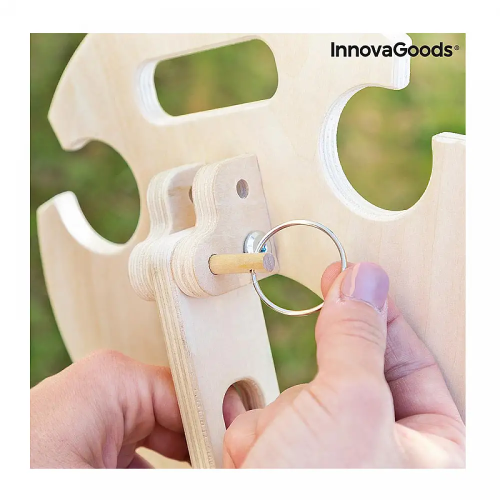 Ξύλινο Φορητό Πτυσσόμενο Τραπέζι Κρασιού Εξωτερικού Χώρου Winnek InnovaGoods V0103486