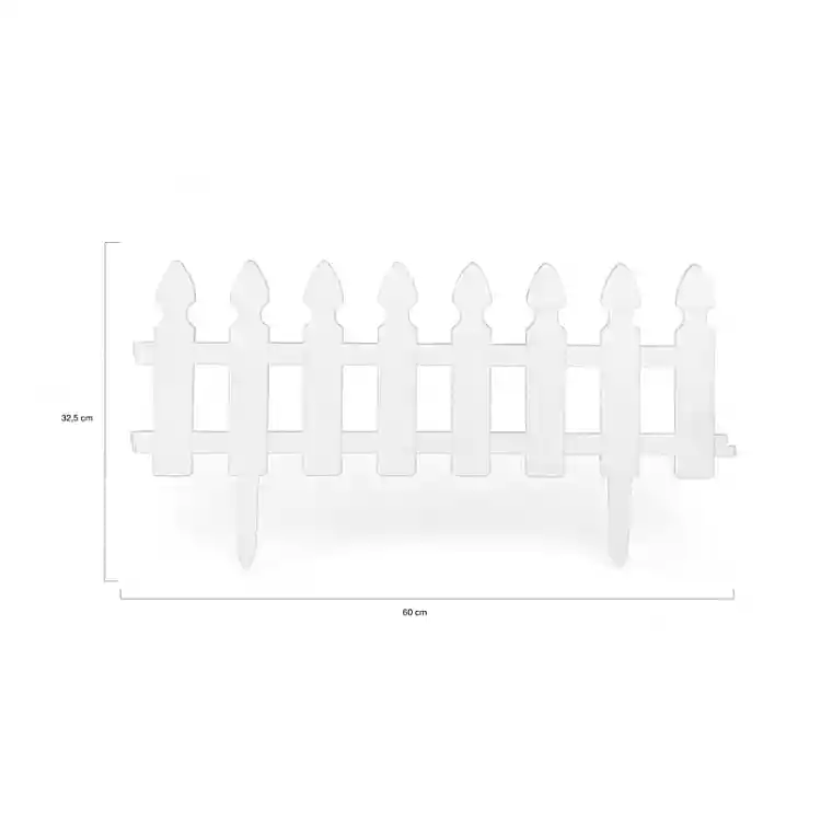 Σετ Πλαστικά Κάγκελα Περίφραξης 60 x 30.5 cm 10 τμχ Inkazen 40054151