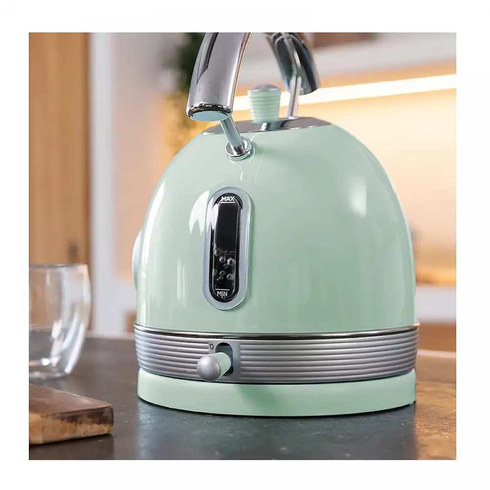 Ασύρματος Ηλεκτρικός Βραστήρας από Ανοξείδωτο Ατσάλι 1.8 Lt Χρώματος Πράσινο Cecotec Thermosense 420 Vintage CEC-01483