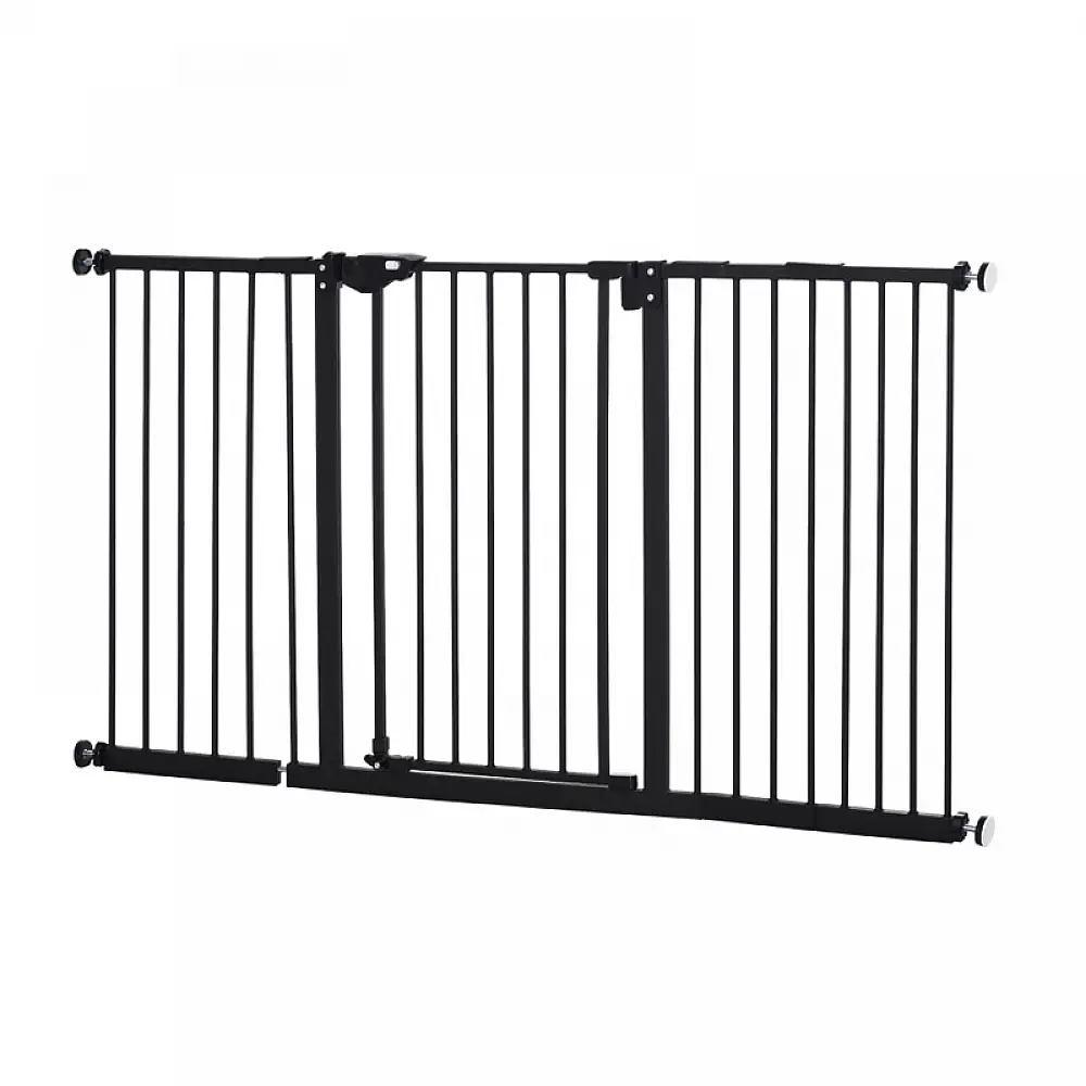 Μεταλλικό Επεκτεινόμενο Προστατευτικό Πλέγμα για Κατοικίδια με Αυτόματο Κλείσιμο 147.5 x 76.2 cm PawHut D06-096