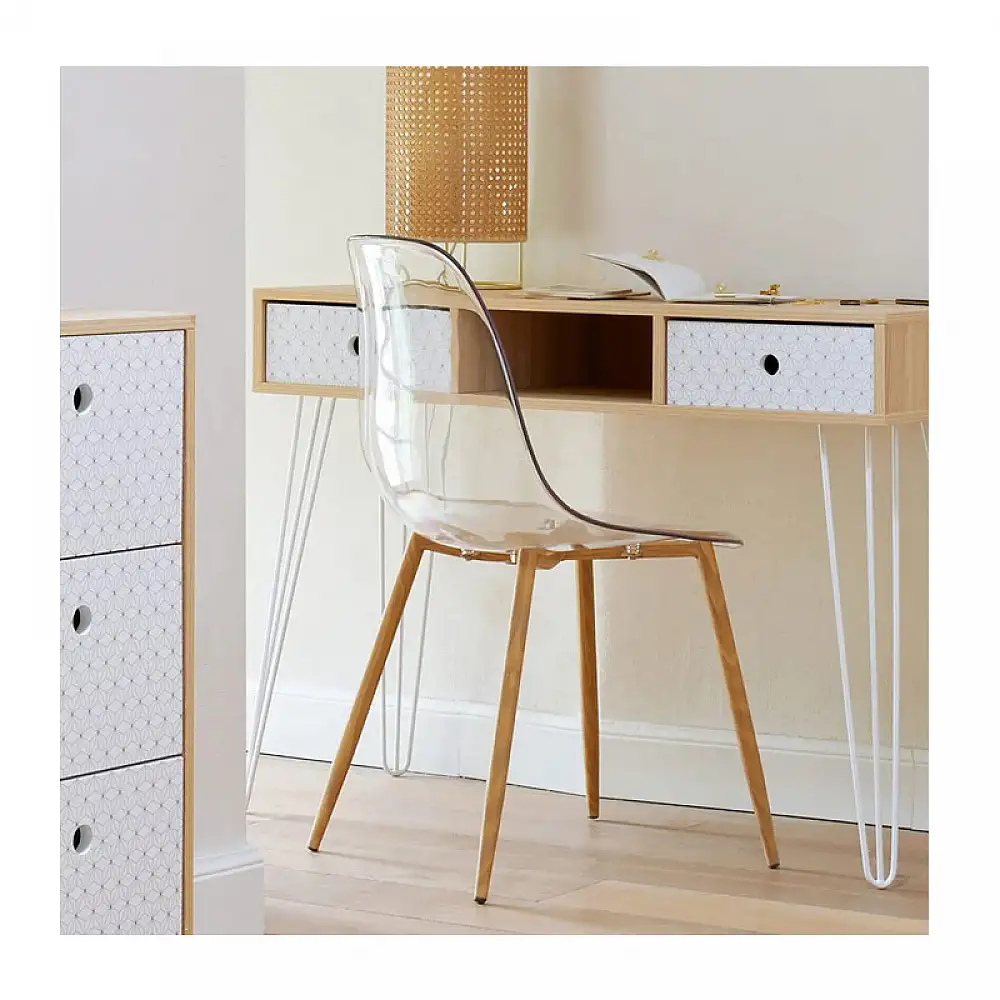 Σετ Καρέκλες Πολυπροπυλενίου με Ξύλινα Πόδια 47 x 53 x 83 cm 4 τμχ Atmosphera 157267