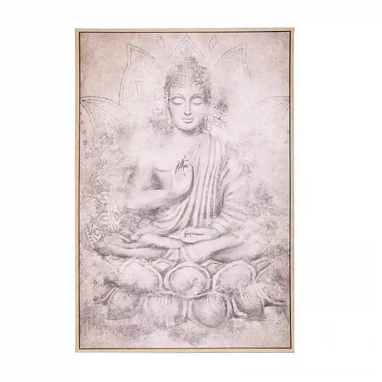 Υφασμάτινος Πίνακας σε Καμβά με Κορνίζα 60 x 90 cm Buddha Atmosphera 185917