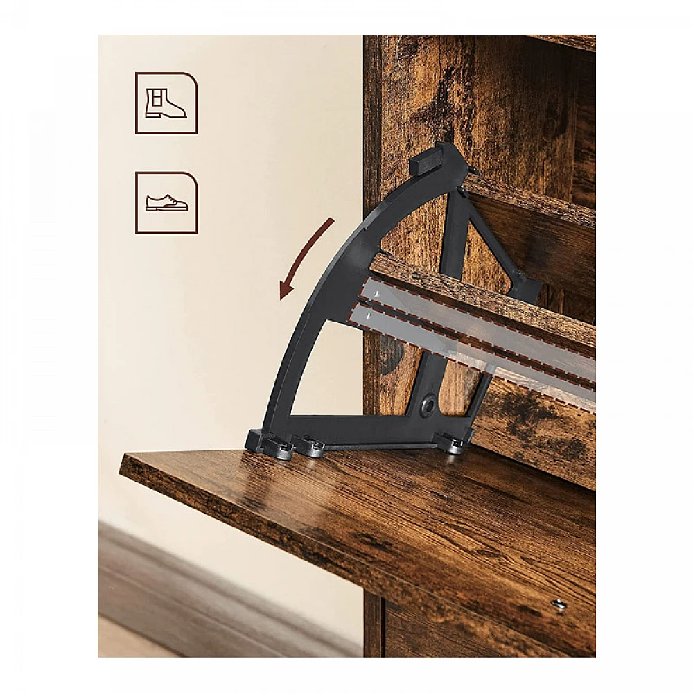 Ξύλινη Παπουτσοθήκη 60 x 24 x 120 cm VASAGLE LBC030X01 Ξύλινη Παπουτσοθήκη 60 x 24 x 120 cm VASAGLE LBC030X01