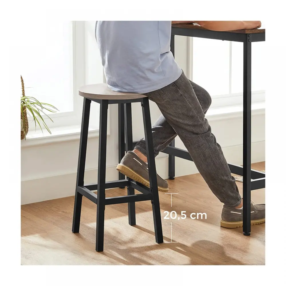 Σετ Μεταλλικά Σκαμπό Bar 32 x 32 x 65 cm 2 τμχ Χρώματος Γκρι VASAGLE LBC032B02 Σετ Μεταλλικά Σκαμπό Bar 32 x 32 x 65 cm 2 τμχ Χρώματος Γκρι VASAGLE LBC032B02