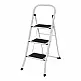 Πτυσσόμενη Σκάλα από Ατσάλι 3 Σκαλιών Songmics GSL003GY01