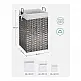 Πτυσσόμενο Καλάθι Απλύτων από Ρατάν 70 Lt 36 x 33 x 60 cm Χρώματος Γκρι Songmics LCB370G01