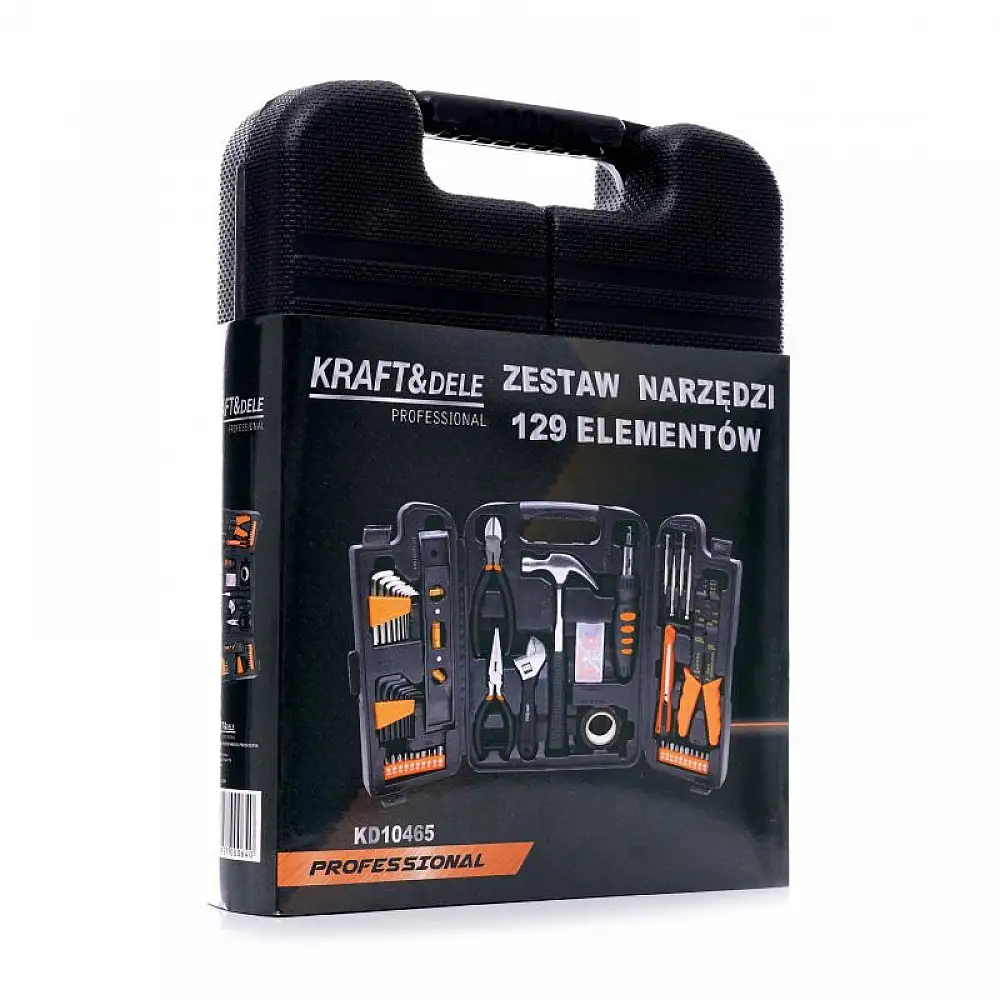 Σετ Βαλιτσάκι Εργαλείων 129 τμχ Kraft&Dele KD-10465
